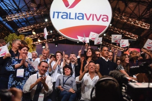 Una foto della giornata di presentazione del movimento di Matteo Renzi Italia Viva