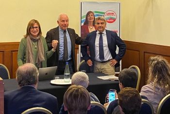 L&#039;eurodeputato Tarquinio a Lerici per sostenere la candidatura di Olga Tartarini per il Consiglio regionale