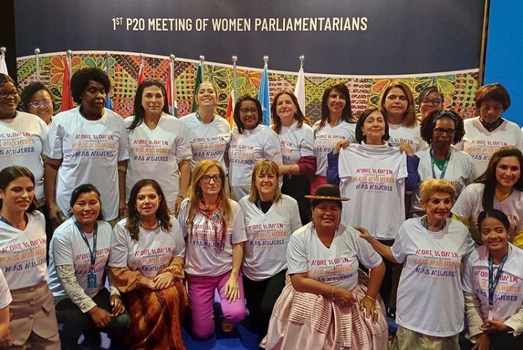 La deputata PD Valentina Ghio al primo Meeting delle donne parlamentari del P20