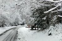 Prima importante nevicata nell&#039;entroterra spezzino