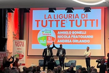 Bonelli e Fratoianni alla Spezia in sostegno ad Orlando, candidato del centrosinistra alla Presidenza della Liguria