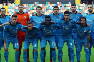 Lo Spezia durante la trasferta alla Dacia Arena contro l&#039;Udinese