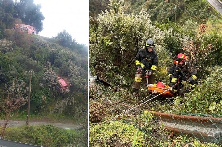 Finisce fuori strada, l'auto resta 