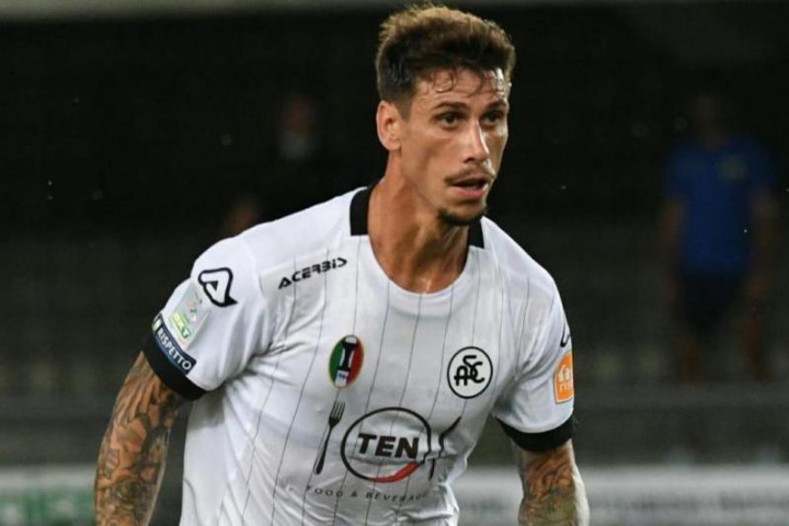 Il centrocampista dello Spezia Paolo Bartolomei