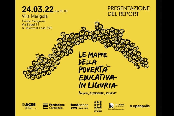 Presentazione del report &quot;Le mappe della povertà educativa in Liguria&quot;