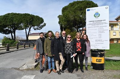Via Falcinello, aperto il cantiere per la realizzazione del ponte: investimento di 666mila euro