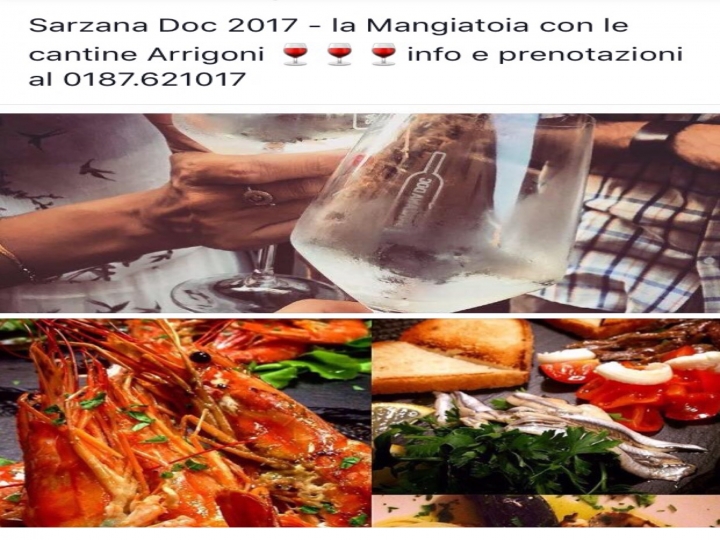Sarzana Doc 2017 alla Mangiatoia con le Cantine Arrigoni