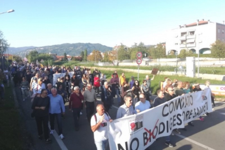 Manifestazione dei Comitati NO biodigestore a Saliceti (foto di repertorio)