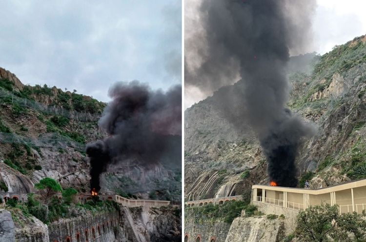 Incendio lungo la Via dell'Amore