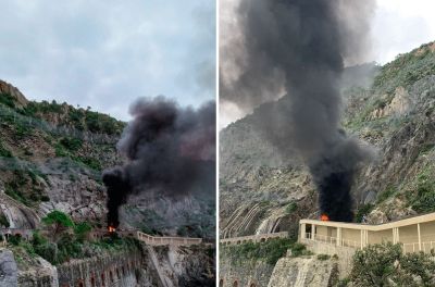 Incendio lungo la Via dell&#039;Amore