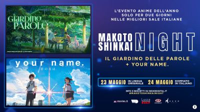 Makoto Skinkai Night la maratona in esclusiva  al Nuovo