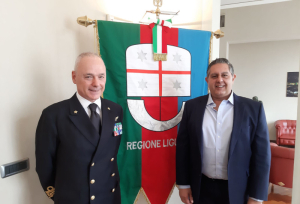 Regione Liguria e Marina Militare, incontro tra il Presidente Toti e l&#039;Ammiraglio Ribuffo