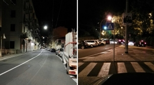 Si riaccendono le luci nelle vie della Spezia (foto)