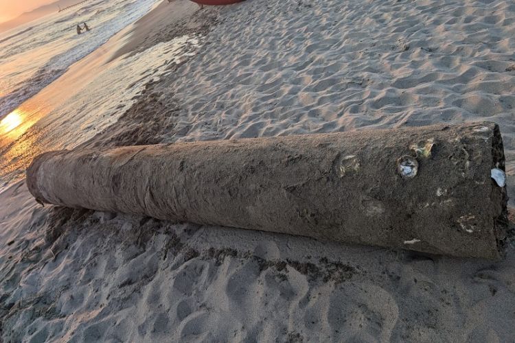 Ritrovato un residuato bellico sulla spiaggia di Forte dei Marmi