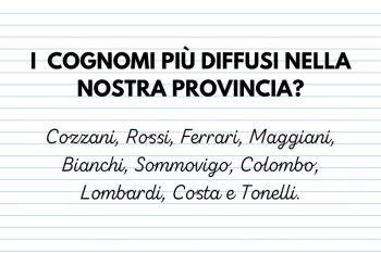 Quali sono i cognomi più diffusi nella provincia della Spezia?