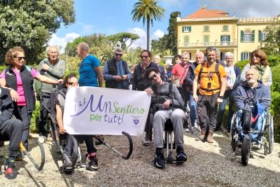 Il CAI della Spezia organizza uscita in Via dei Monti per persone con difficoltà motoria