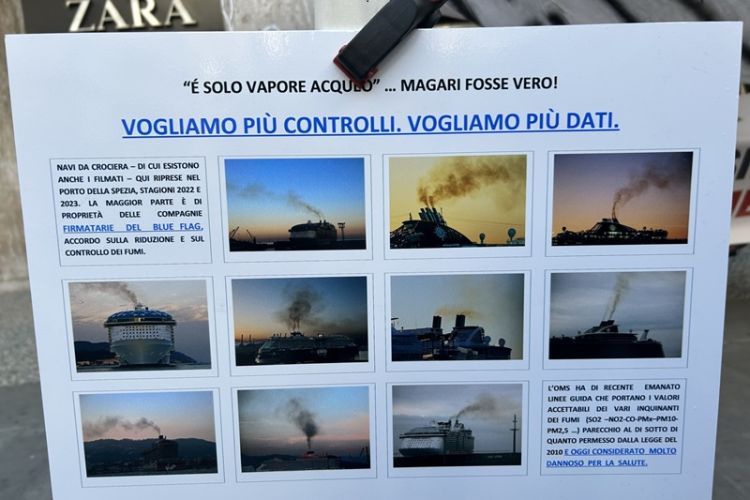 Raccolta firme Rete Ambiente: “I fumi delle navi da crociera danneggiano la salute pubblica”