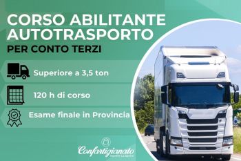 In Confartigianato il corso di preparazione all&#039;esame per autotrasportatori per conto terzi