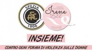 Lo Spezia Calcio dice &quot;no alla violenza sulle donne&quot;