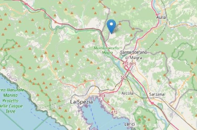 Lieve scossa di terremoto nello spezzino