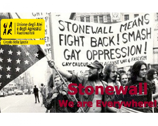 &quot;Stonewall: storia di una rivolta&quot;: il circolo UAAR ripercorre la storia delle lotte per i diritti civili