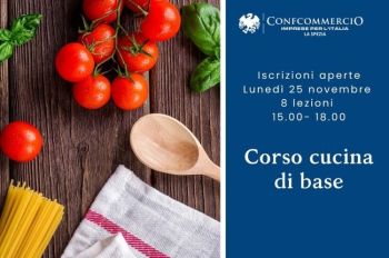 Vuoi imparare a cucinare? Confcommercio organizza un corso