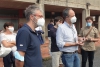 Ferruccio Sansa in visita all&#039;ospedale San Bartolomeo