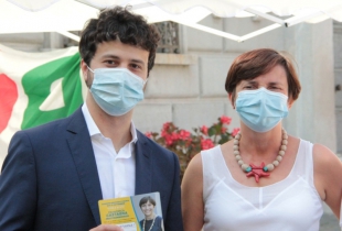 Brando Benifei e Francesca Castagna