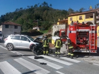Incidente a Brugnato, motociclista sbalzato per diversi metri