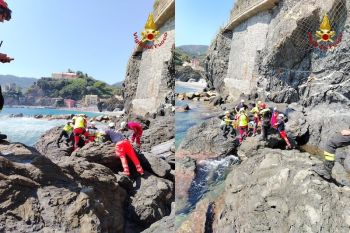 Monterosso: Soccorso sedicenne con traumi al rachide e al bacino dopo essersi tuffato