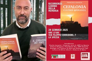 Francesco Bianchi alla Spezia con il suo libro &quot;Cefalonia l&#039;ultima speranza&quot;